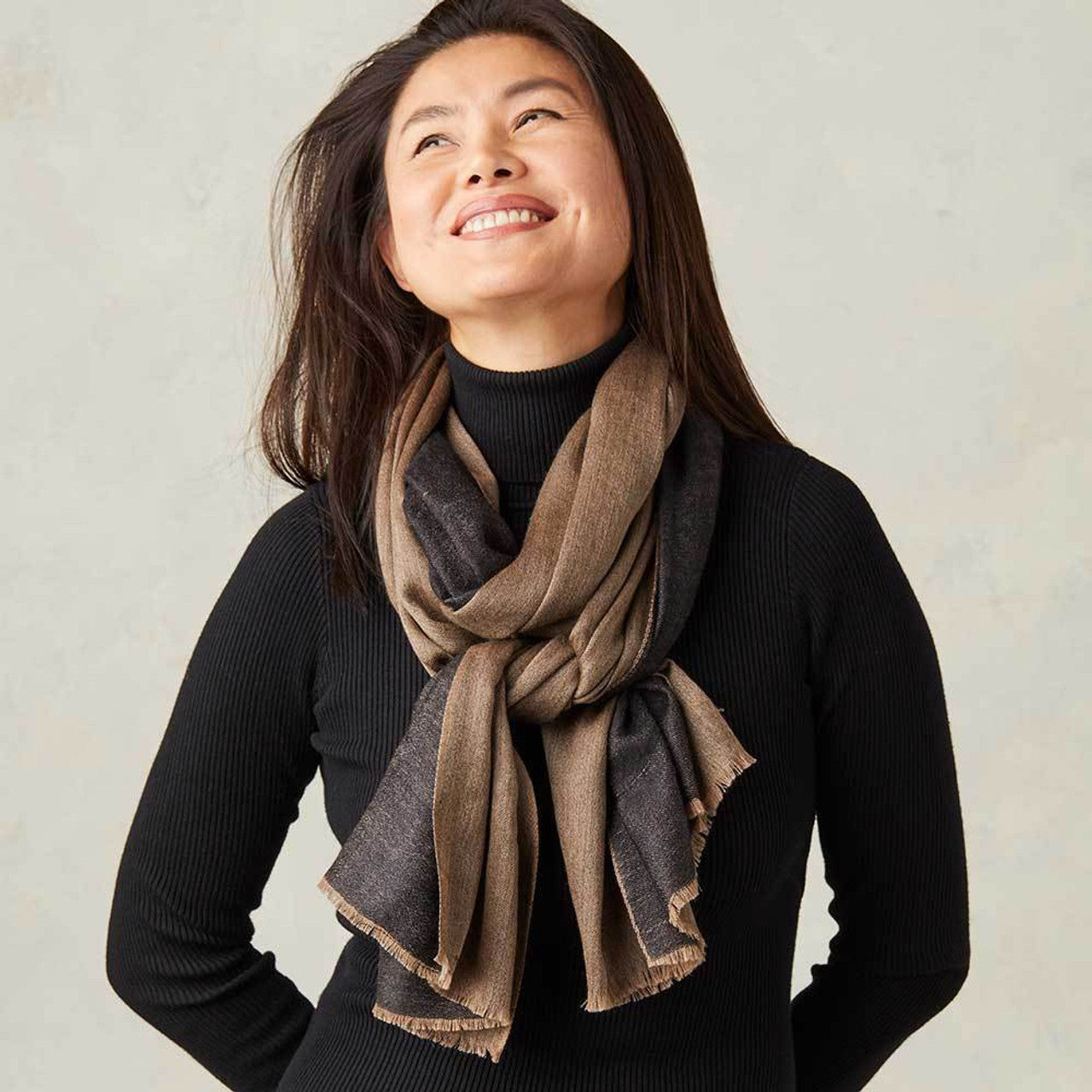 Midnight Rahasi Kashmiri Scarf
