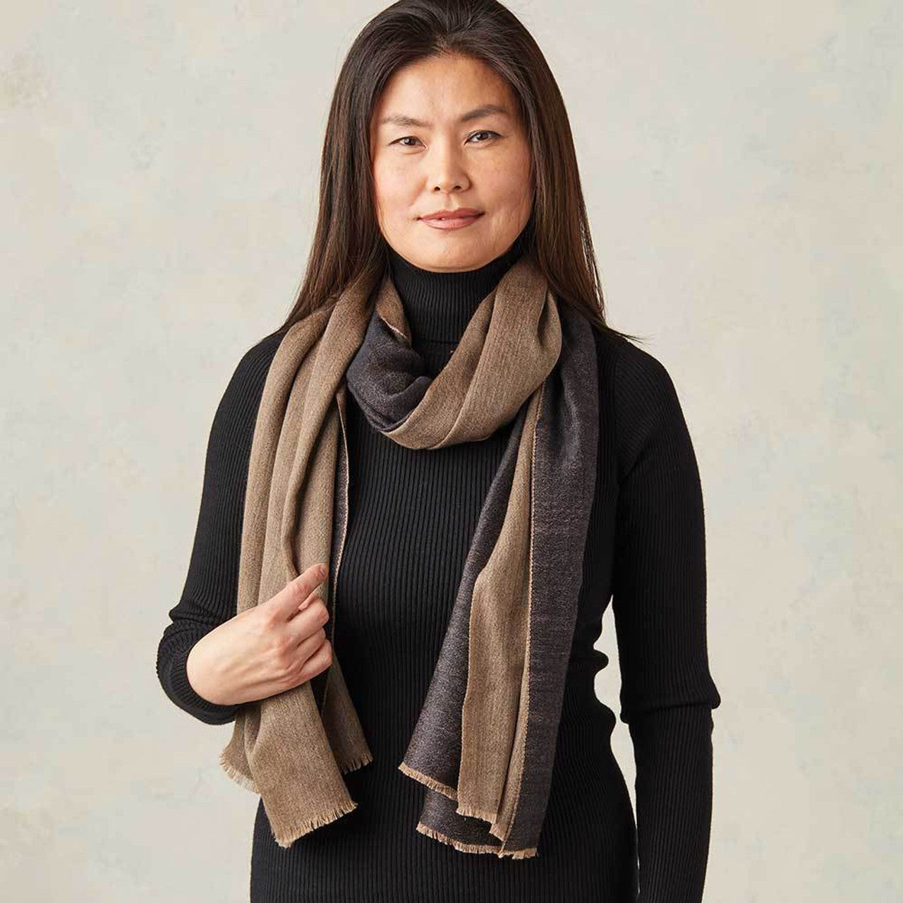 Midnight Rahasi Kashmiri Scarf